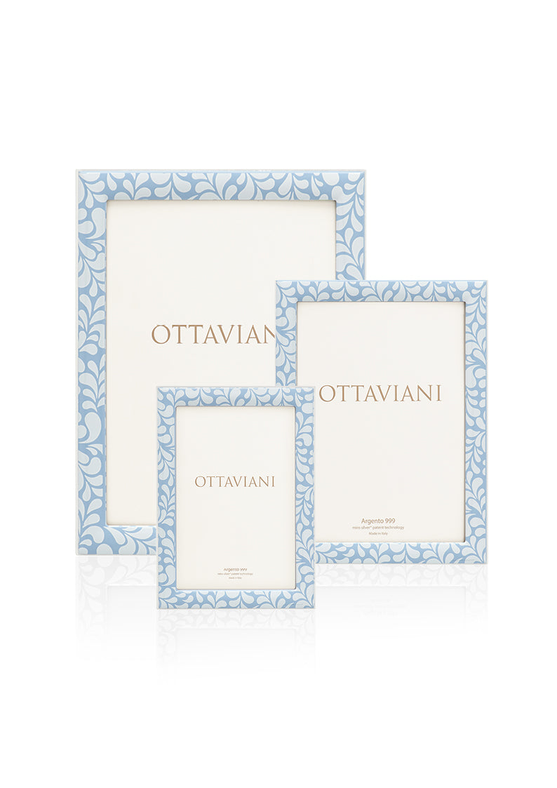 PORTAFOTO DAMASCO POLVERE BLU 10X15