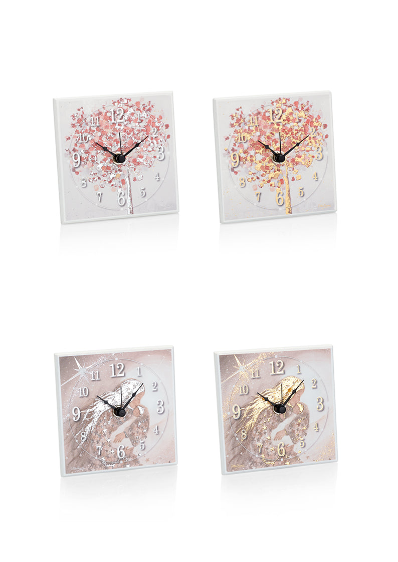 OROLOGIO AMORE STELLATO DORATO FOIL ORO 11X11