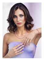 COLLANA PLACCATA ORO ROSA CON CUBIC ZIRCONIA