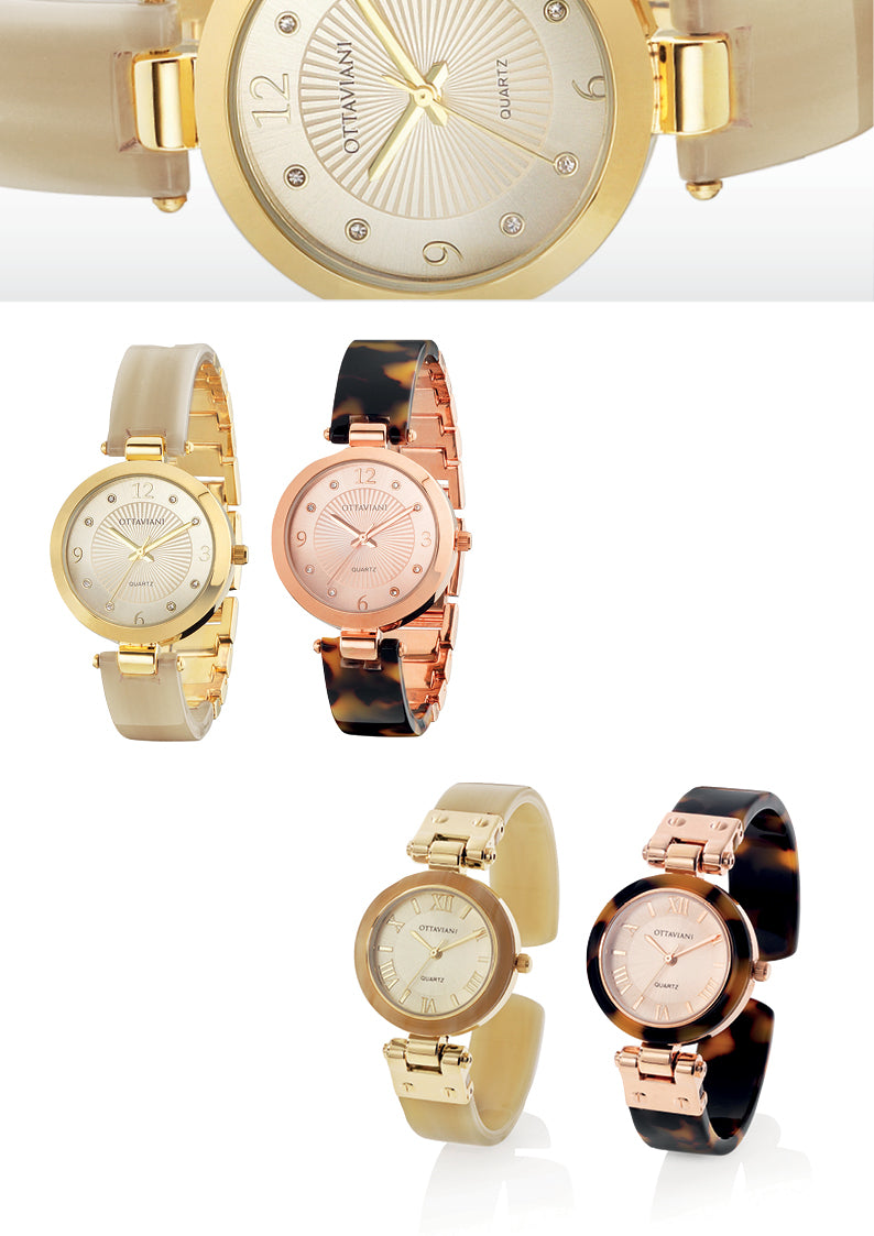 QUARZO DORATO BANGLE TARTARUGA