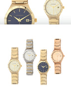 QUARZO CLASSIC GOLD CON QUADRANTE BLU
