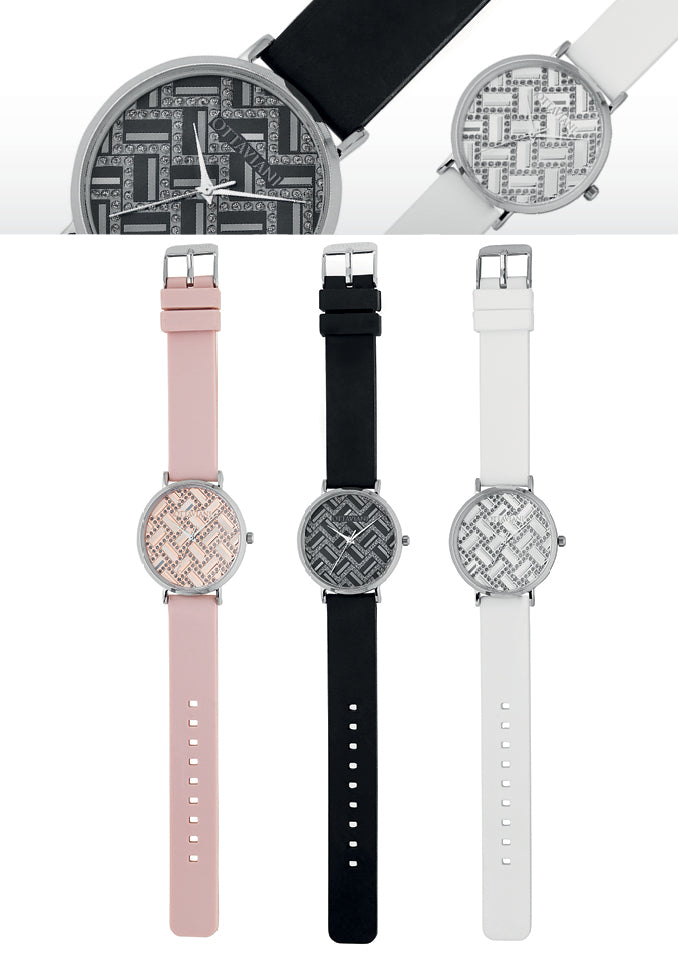 QUARZO ARGENTO SILICONE NERO