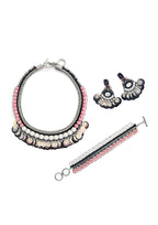 COLLANA C/PERLINE,STRASS,PAILLETTES,PERLE BJ