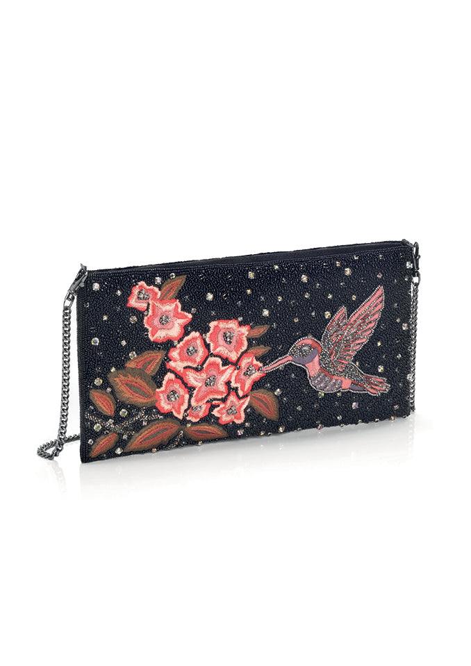 BORSA GIOIELLO CON CRISTALLI E PERLINE