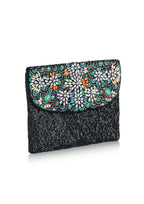 CLUTCH CON CRISTALLI,PERLINE E STRASS