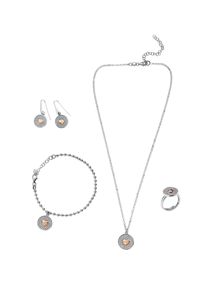 BRACCIALE"SOGNO INNAMORATO"IN ARG C/ZIRCONI