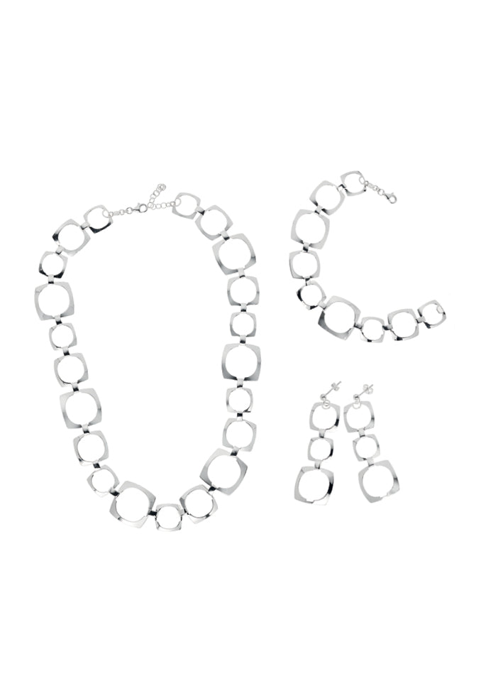 BRACCIALE "OPTICAL"IN ARGENTO / CM 19